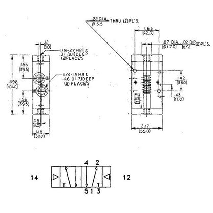 Rexroth CD07 Air Pilot Operated Valve (4-Way/2 Position) - Image 2