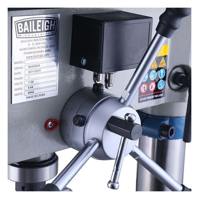 Baileigh Variable Speed Bench Top Drill Press DP-4016B-VS - Image 3