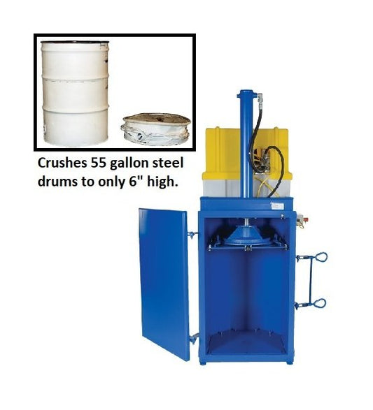 Hydraulic Drum Compactor - 37" W x 38-3/16" L, 230V Voltage - Image 1