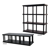 Dura-Shelf® Plastic Bulk Shelving 16x36x51 inches