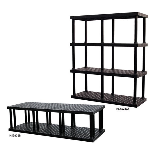 Dura-Shelf® Plastic Bulk Shelving - 36x36x75 Inches - Image 1