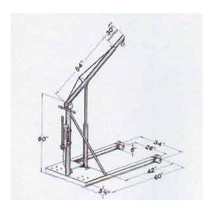 Econo-Master Mobile Hydraulic Floor Cranes - Image 2