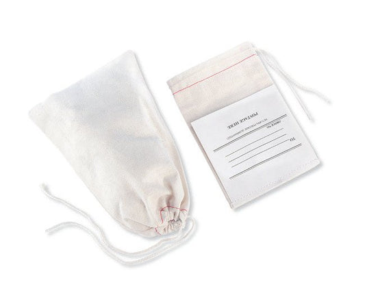 Economy Cloth Part Double Drawstring Bag, 3-1/4'' x 5'' - Image 1