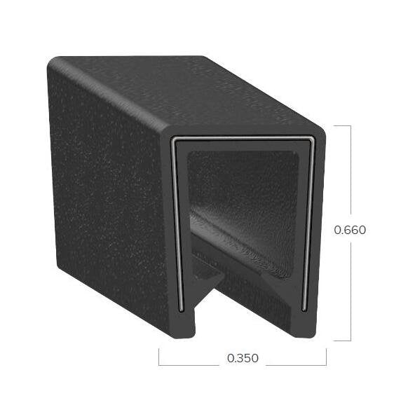 Uni-Grip 0.350" x 0.660" PVC Edge Trim - Image 2