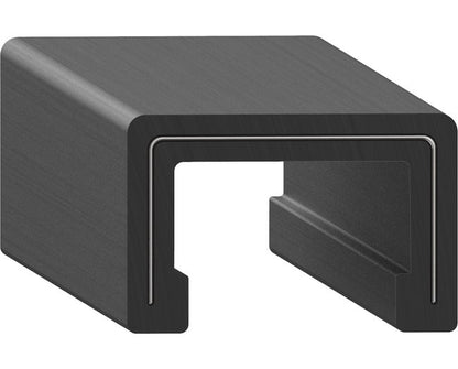 Uni-Grip 0.910in x 0.600in Edge Trim - Black Rubber, 70 Duro - Image 1