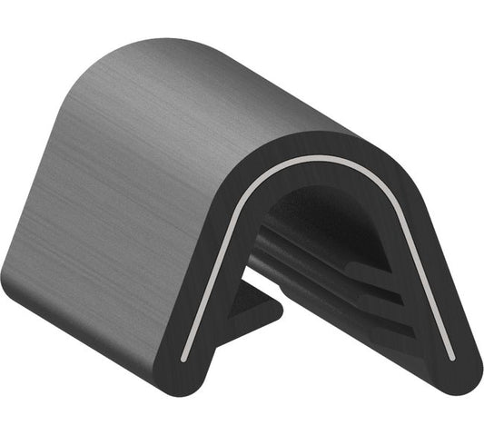 Uni-Grip 0.760" x 0.610" PVC Edge Trim with Steel Core - Image 1