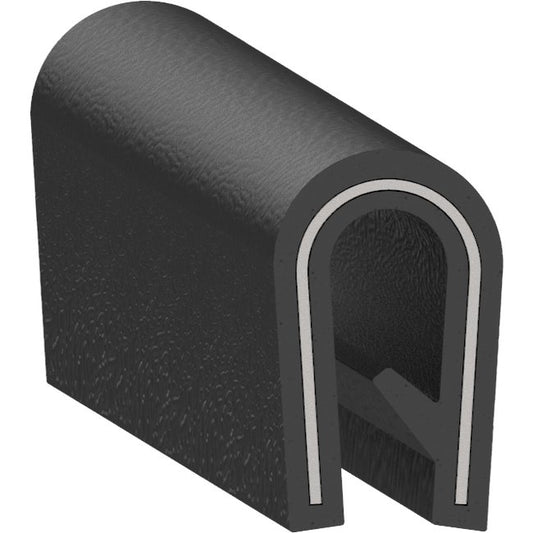 Uni-Grip PVC Edge Trim - 0.330" Width, 0.550" Height - Image 1