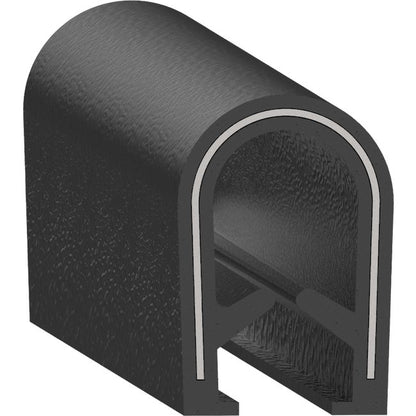Uni-Grip 0.490" x 0.725" Edge Trim, PVC w/ Steel Core - Image 1