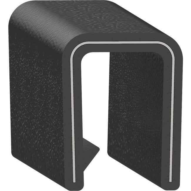 Uni-Grip 0.740" x 1.000" PVC Edge Trim - Push On Mount - Image 1