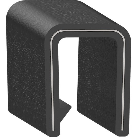 Uni-Grip 0.740" x 1.000" PVC Edge Trim - Push On Mount - Image 1