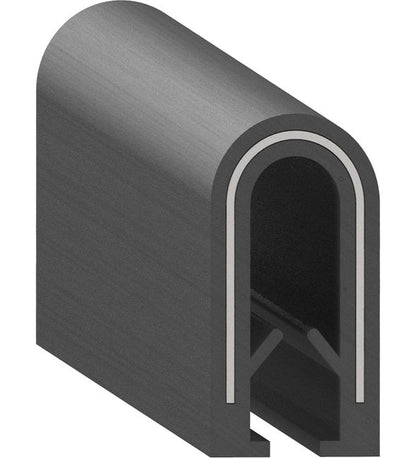 Uni-Grip 0.340" x 0.650" Edge Trim with 1.170" Stamped Steel Core - Image 1