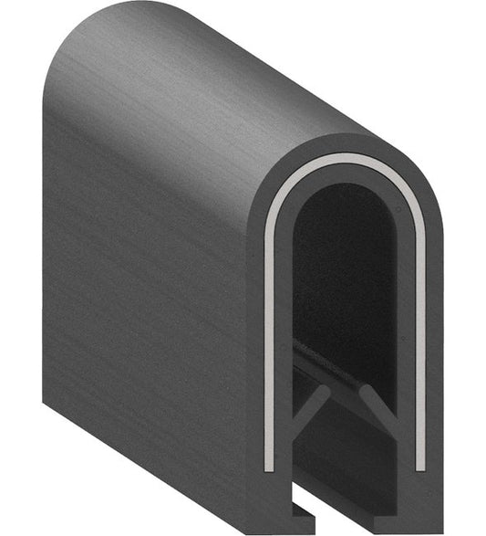 Uni-Grip 0.340" x 0.650" Edge Trim with 1.170" Stamped Steel Core - Image 1