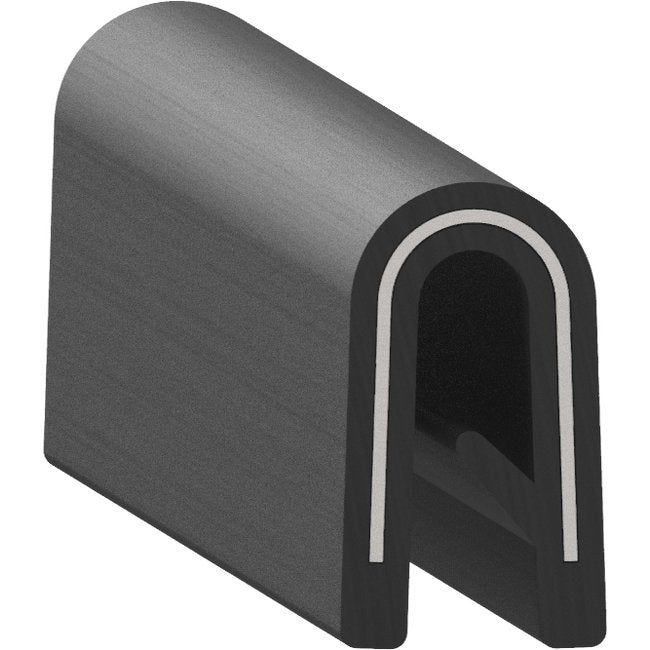 Uni-Grip 0.315" x 0.550" Edge Trim - PVC with Aluminum Core - Image 1