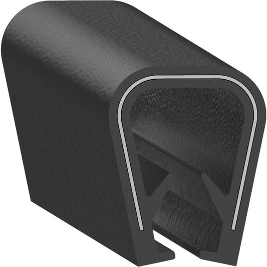Uni-Grip PVC Edge Trim, 0.500" W x 0.650" H - Image 1