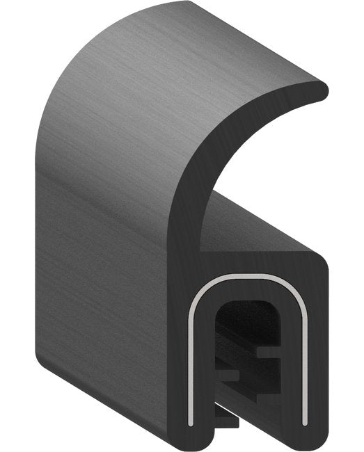 Uni-Grip 0.430" Width 0.980" Height Rubber Edge Trim - Image 1