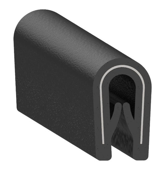 Uni-Grip PVC Edge Trim, 0.260" Width x 0.450" Height - Image 1