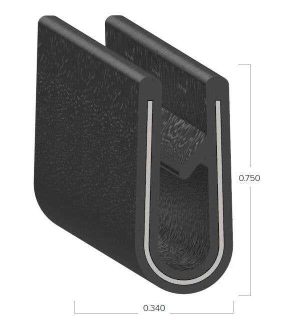 Uni-Grip PVC Edge Trim (0.340" x 0.750") - Image 2