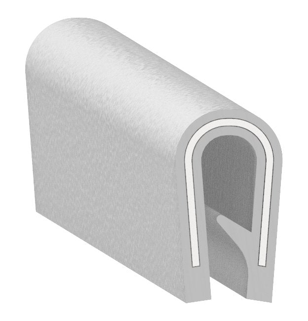 Uni-Grip 0.250" x 0.450" PVC Edge Trim with Steel Core - Image 1