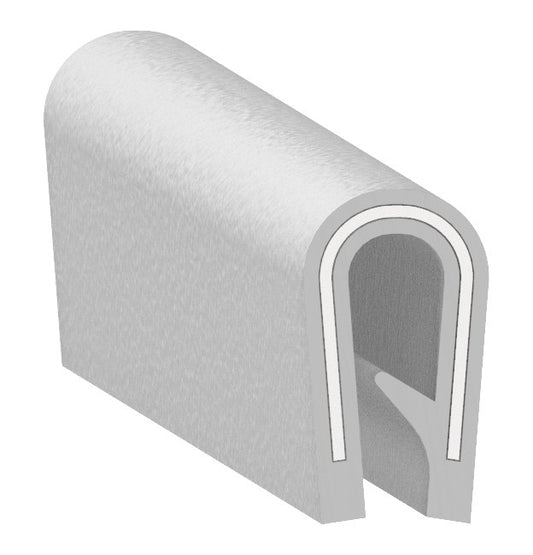 Uni-Grip 0.250" x 0.450" PVC Edge Trim with Steel Core - Image 1