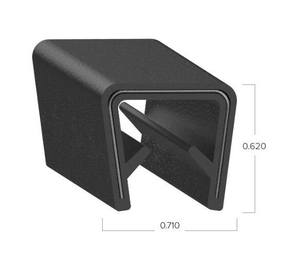 Uni-Grip PVC Edge Trim - 0.710" x 0.620" - Image 2