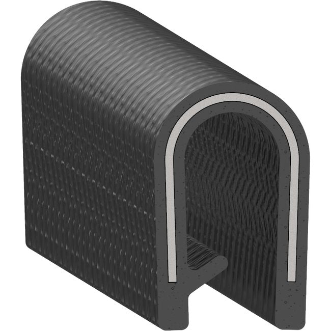 Uni-Grip 0.411x0.650in PVC Edge Trim with Steel Core - Image 1