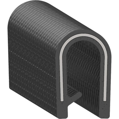 Uni-Grip 0.411x0.650in PVC Edge Trim with Steel Core - Image 1