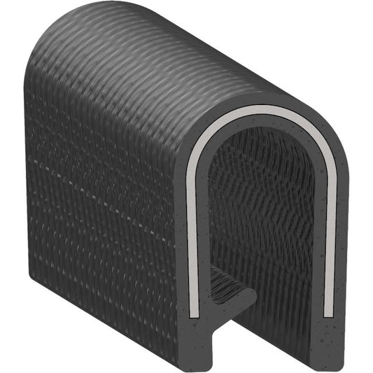 Uni-Grip 0.411x0.650in PVC Edge Trim with Steel Core - Image 1