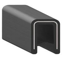 Uni-Grip 0.350" Width 0.525" Height PVC Edge Trim with 1" Steel Core