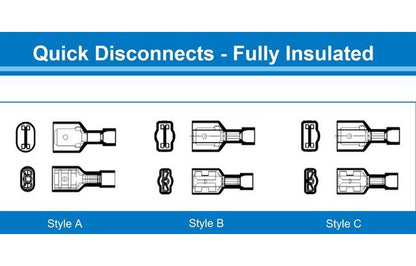 Insulated Female Quick Disconnect 16-14 AWG (.250 x .032 Tab) - Image 2
