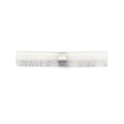 Heat Shrink Solder and Seal Butt Connector, 24-20 AWG, Pack of 50, White - Image 1