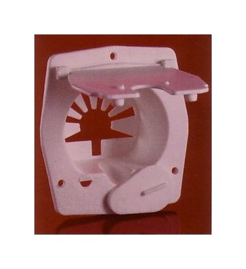 Square Electrical Cord Hatch Cover - Polar White - Image 1