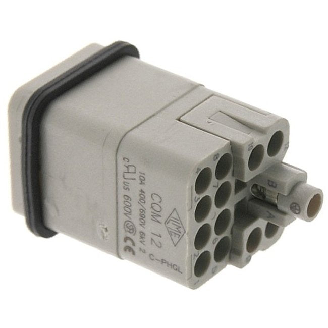 Ilme D Series 10 Ampere (A) Current 12 Pole Male Insert - Image 1