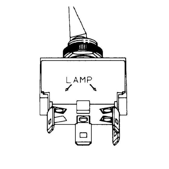 Marine Toggle Switch - Dual Position, Blade Terminals - Image 2