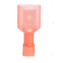 Nylon Fully Insulated Male Quick Disconnect, 22-18 AWG, .250 x .032 Tab, Red