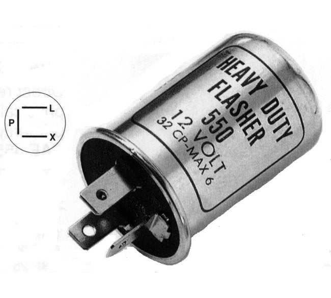 Flasher 550 - 12V Thermal Flasher with 3 Terminals - Image 2