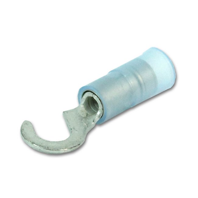 Nylon 16-14 AWG Hook Terminal (#10 Stud), 3-pc Pack - Image 1