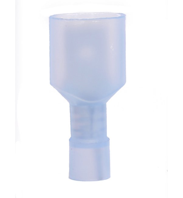 Nylon Fully Insulated Male Quick Disconnect, 16-14 AWG (.250 x .032 Tab), Pack of 100 - Image 1