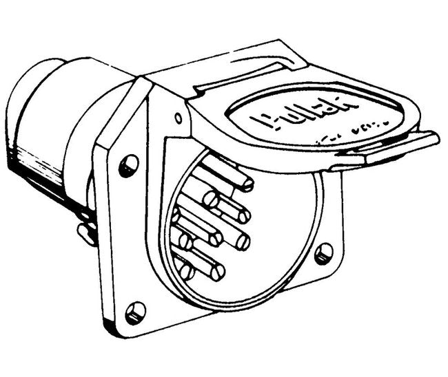 9-Way Male Socket Connector (Car End) - Image 2
