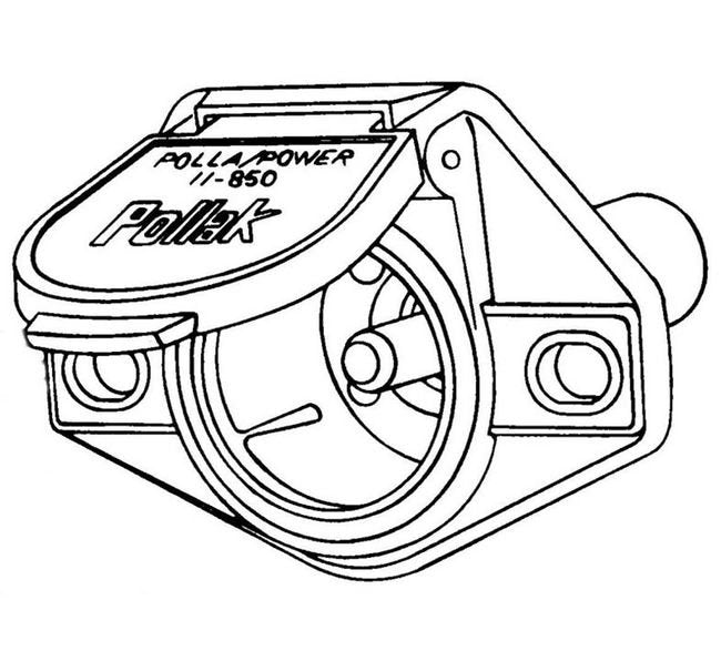 Heavy-Duty Male Socket for Truck End - Single Pole Connector - Image 2