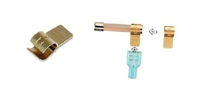 AGC Round Fuse Kit with 3 Fuse Taps and 6 Slip-On Terminals - Image 2