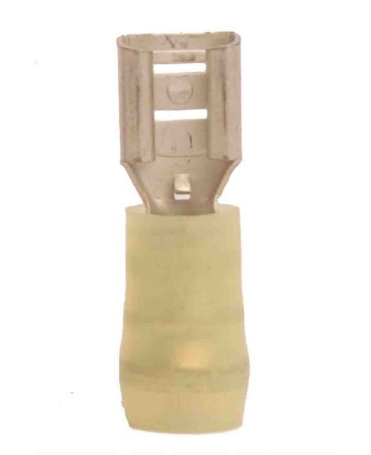 Nylon Insulated Female Quick Disconnect 12-10 AWG (.250 x .032 Tab) - 3-pc Set - Image 1