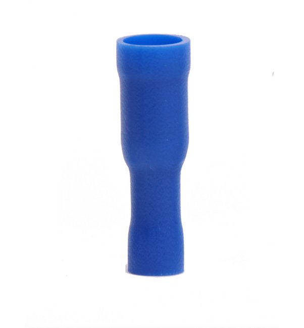 Blue Female Bullet Connector, Vinyl Insulated (16-14 AWG, .157 Tab) - Image 1