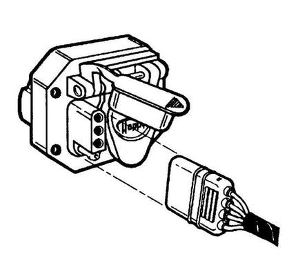 4-Wire Flat to 4-Wire Flat and 6 Round Adapter - Image 2