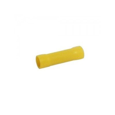 4 AWG Yellow Vinyl Insulated Butt Splice Connector - Image 1