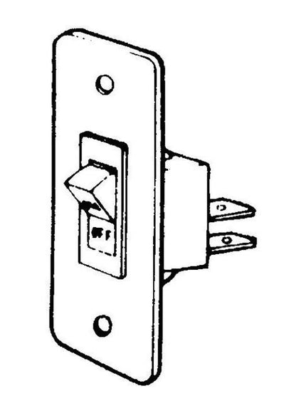 12V Rocker Switch with Plastic Plate - Electrical Switch Panel - Image 2