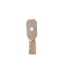 16-14 AWG Male Quick Disconnect Tab Non-Insulated Bare Butted Seam 100-Pack - Image 1