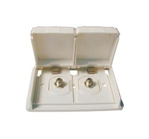 Weatherproof Dual Outlet TV Connector - Image 1