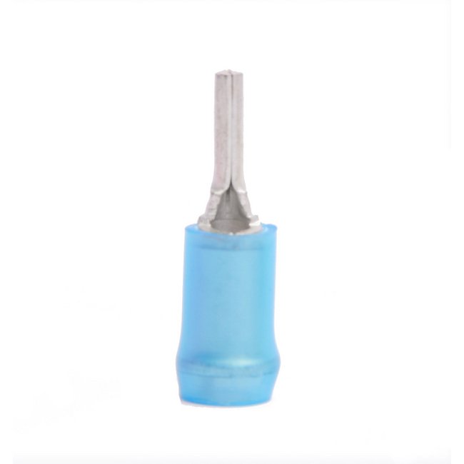 Blue Nylon 16-14 AWG Pin Terminals 3-pc Pack - Image 1