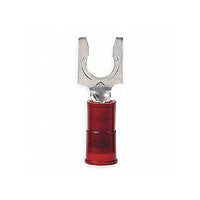 6 AWG Nylon Insulated Spade Terminal with Butted Seam (#10 Stud) - Pack of 50