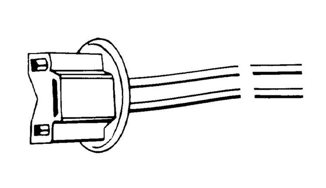 Sealed Beam Flasher Connector - 2-Wire Assembly - Image 2